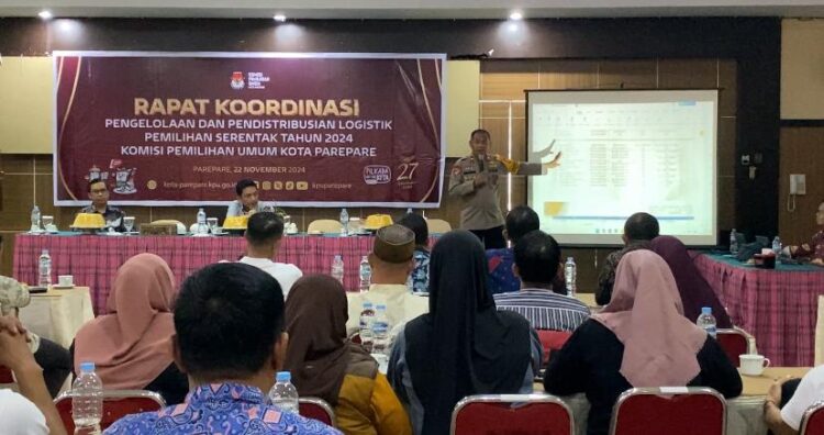 KPU Kota Parepare Gelar Rakor Pengelolaan dan Pendistribusian Logistik Pilkada 2024