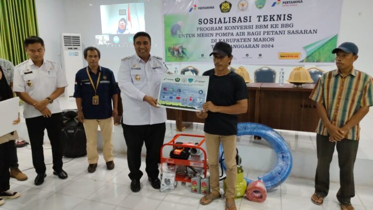 Pemkab Maros Salurkan 250 Pompa Air Berbahan Bakar Gas