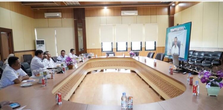 Pj Wali Kota Parepare Ikuti Rakor Virtual Penataan Tenaga Non ASN