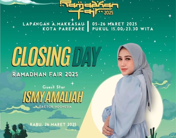 Closing Day Ramadan Fair 2025, BPC HIPMI Parepare Hadirkan Ismy Amaliah