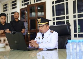 Wali Kota Parepare Ikuti Upacara Hari Otonomi Daerah Secara Virtual