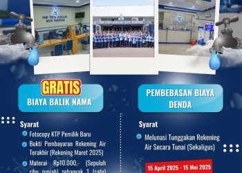 PAM Tirta Karajae Gratiskan Balik Nama dan Penghapusan Denda dalam Rangka HUT ke-45