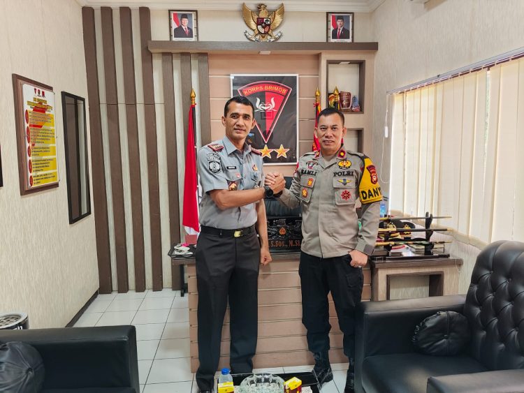 Perkuat Sinergi, Kalapas Parepare kunker ke Mako Batalyon B Pelopor Brimob Polda Sulsel