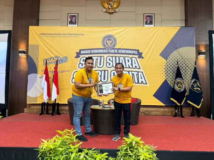 Kanwil Ditjen Imigrasi Sulsel Raih Penghargaan di Ajang MABAR Komunikasi Publik Kemenimipas