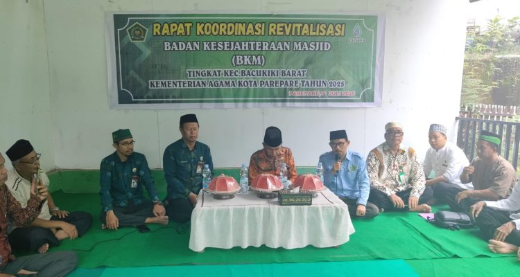 Rakor Revitalisasi BKM di Bacukiki Barat: KUA Parepare Dorong Penguatan Masjid dan Silaturahmi Imam