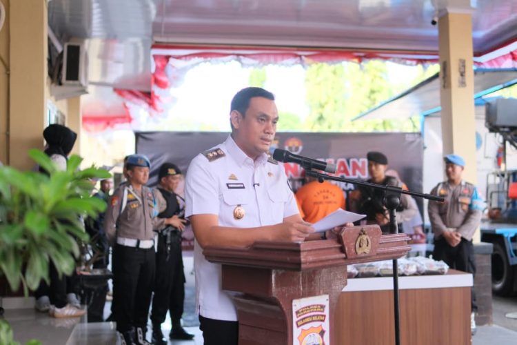 Pemusnahan Terbuka 20 Kg Sabu di Mapolres Parepare Dapat Apresiasi Wakil Wali Kota Hermanto
