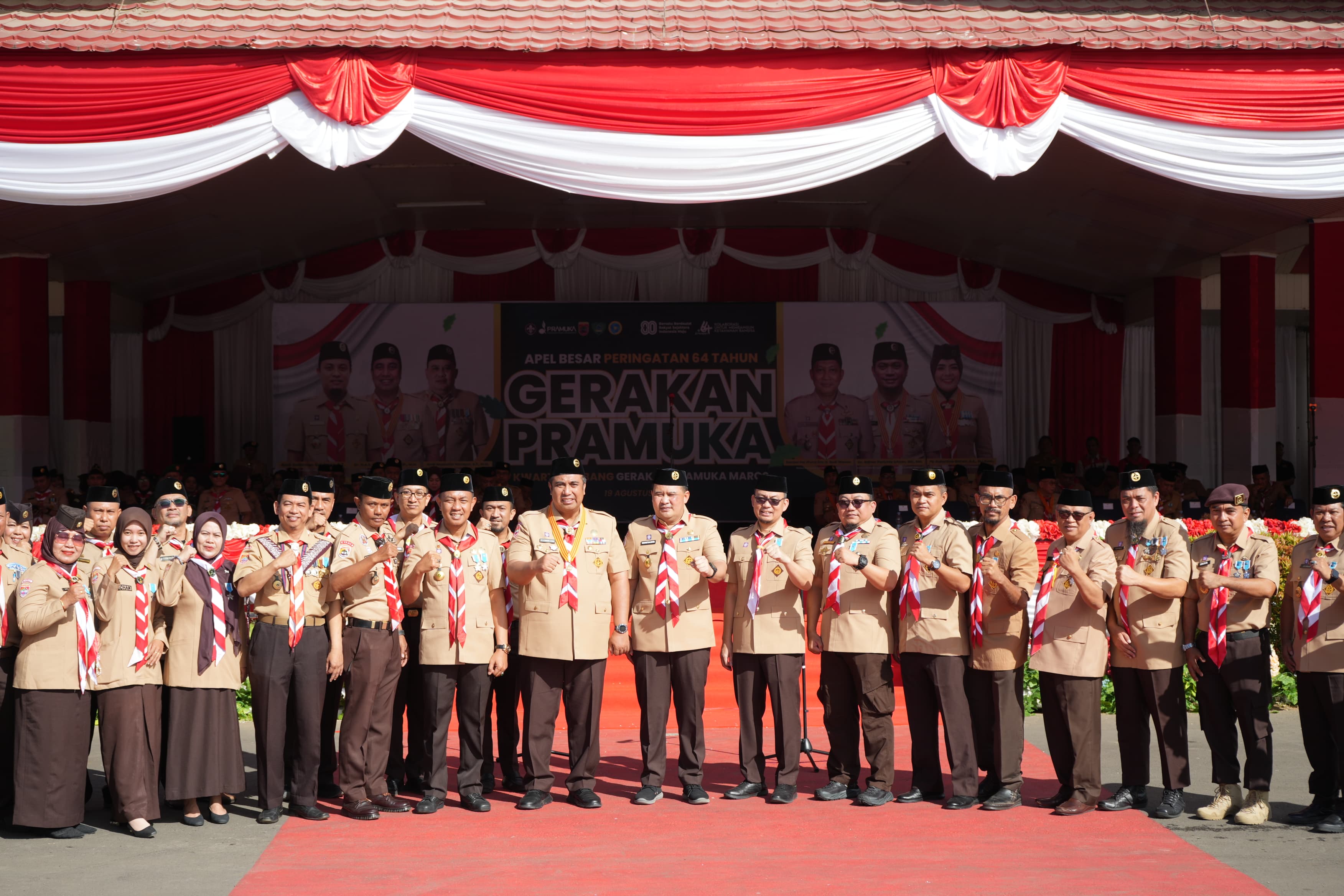 Chaidir Syam Pimpin upacara peringatan HUT ke-64 Tahun Gerakan Pramuka