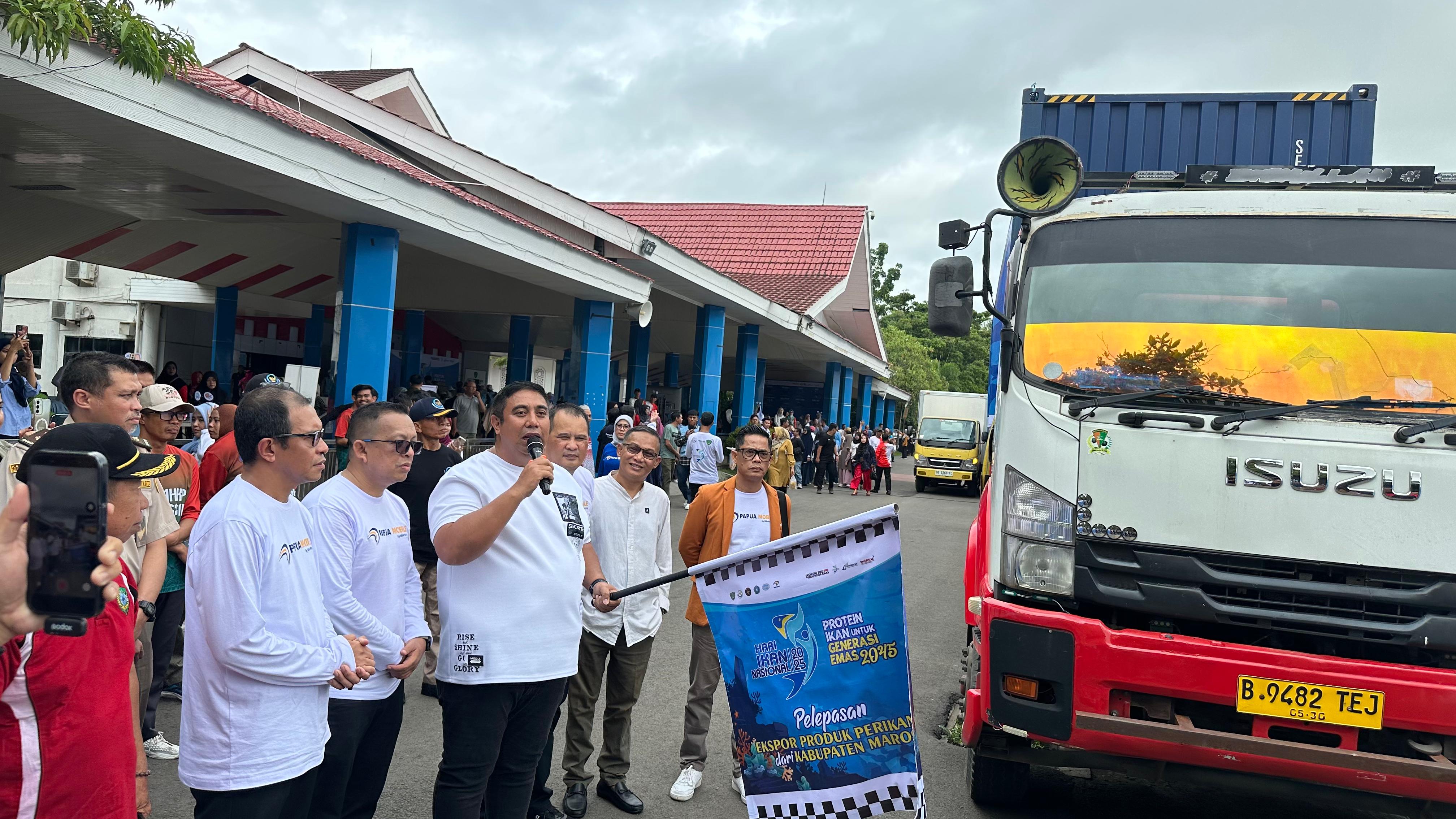 Bupati Maros Lepas Ekspor Produk Perikanan