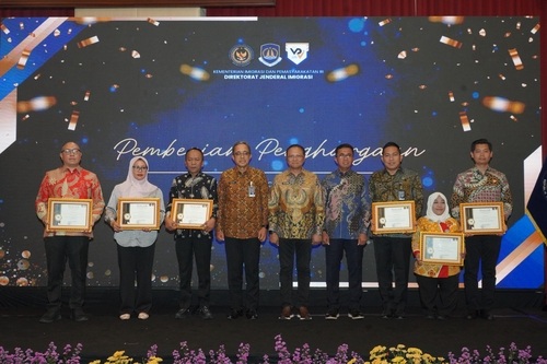 Kanim Parepare Raih Penghargaan pada Diseminasi Kebijakan Visa 2025
