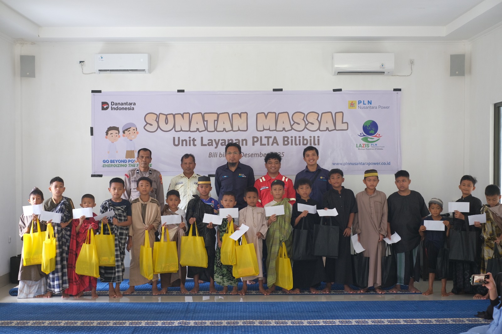 PLN Nusantara Power ULPLTA Bilibili Gelar Sunatan Massal untuk 20 Anak di Sekitar PLTA Bilibili