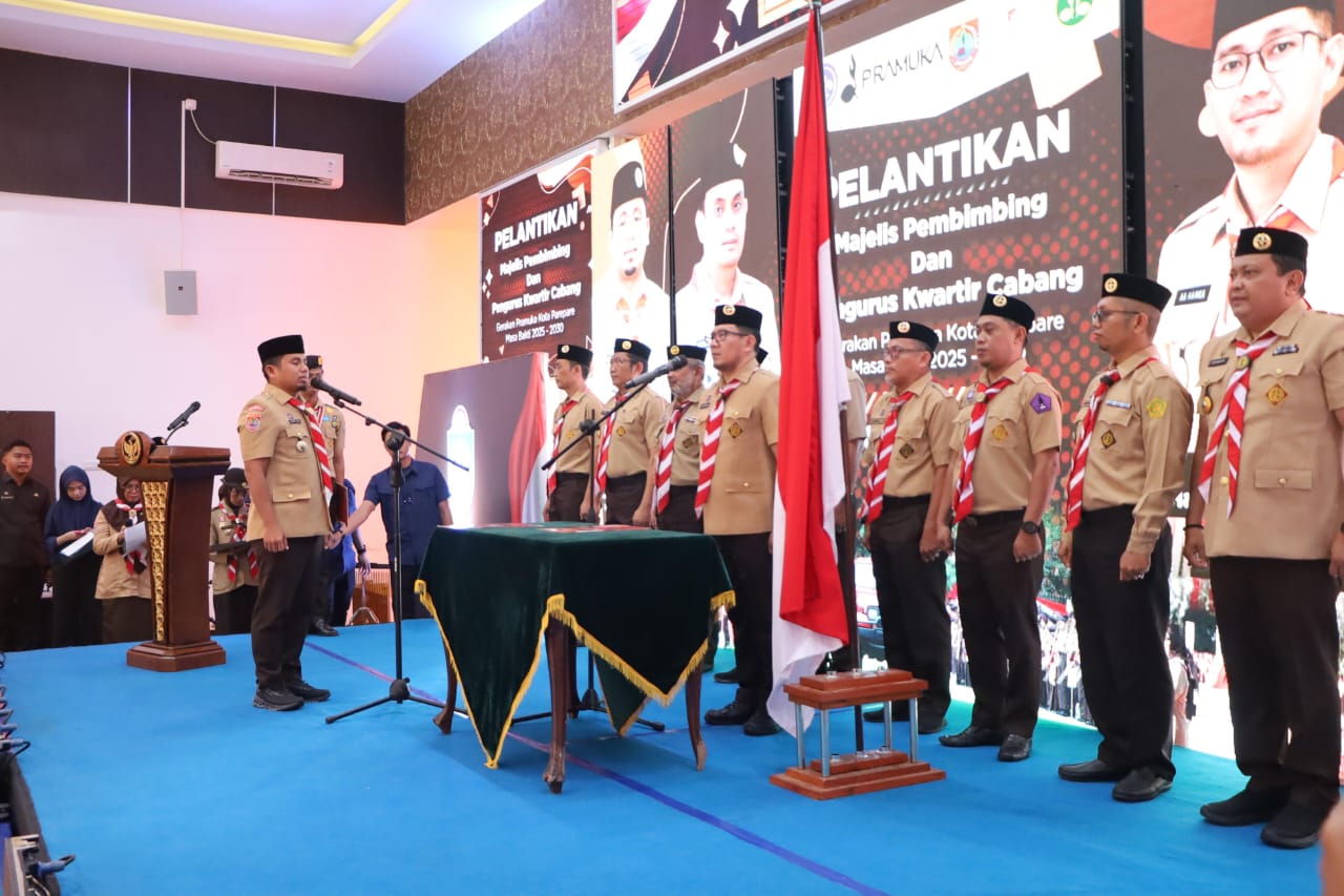 Pelantikan Kwarcab Pramuka Parepare, Tasming Hamid Tegaskan Dukungan Penuh Pembinaan Pramuka Siaga dan Penggalang