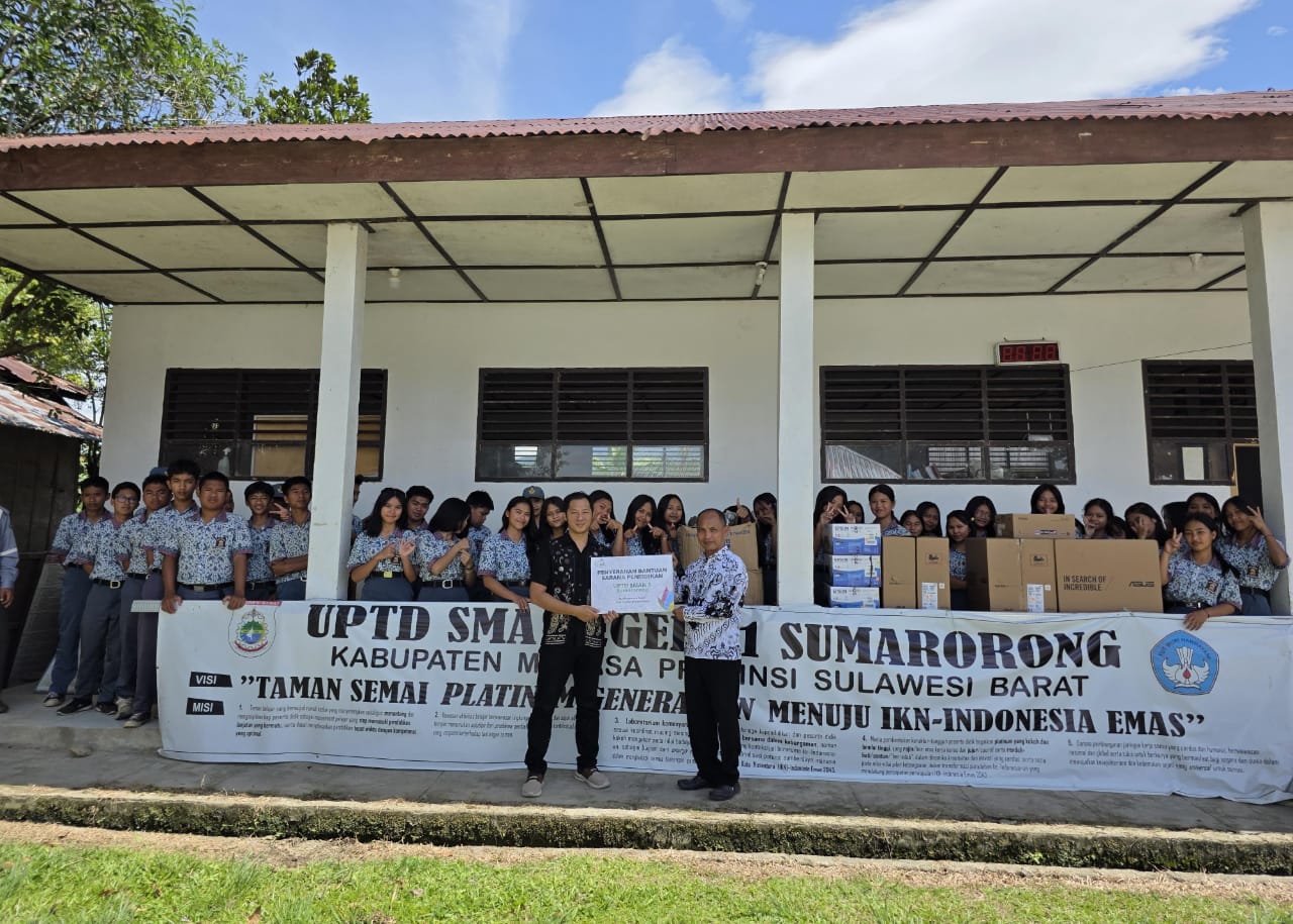 PLN Nusantara Power UP Bakaru Salurkan Bantuan TJSL Sarana Pendidikan untuk Sekolah di kabupaten Mamasa